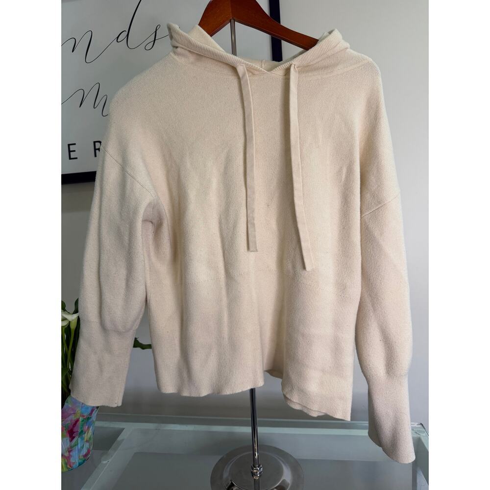 A New Day Cream Knit Hooded Sweater - Size Medium